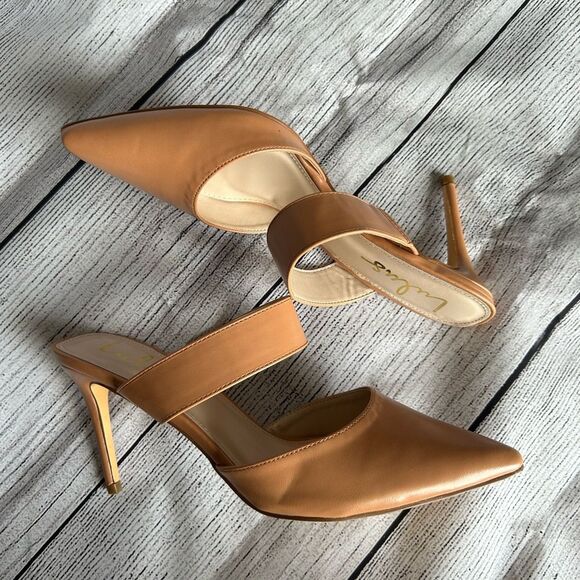 Lulus Faire Tan Pointed-Toe Mules size 9 - Picture 15 of 16